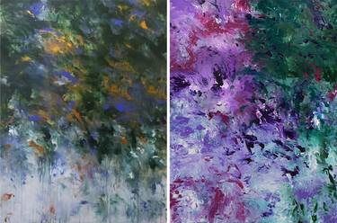 Original Abstract Expressionism Abstract Paintings by Ron Halfant