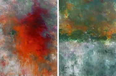 Original Abstract Paintings by Ron Halfant