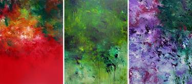 Original Abstract Expressionism Abstract Paintings by Ron Halfant