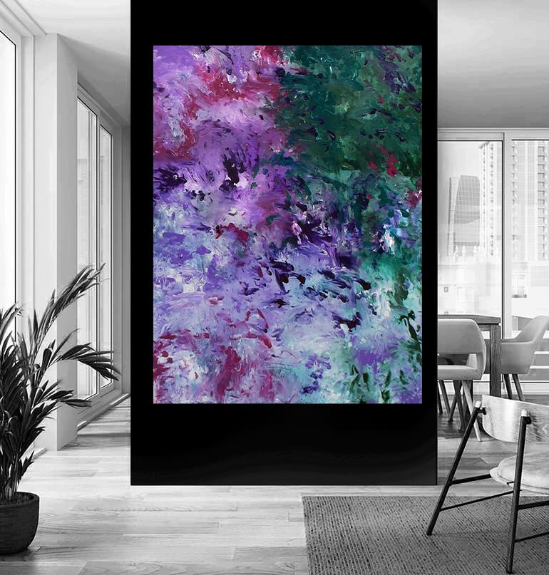 Original Abstract Expressionism Abstract Painting by Ron Halfant