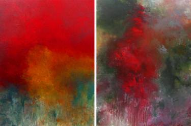 Original Abstract Expressionism Abstract Paintings by Ron Halfant