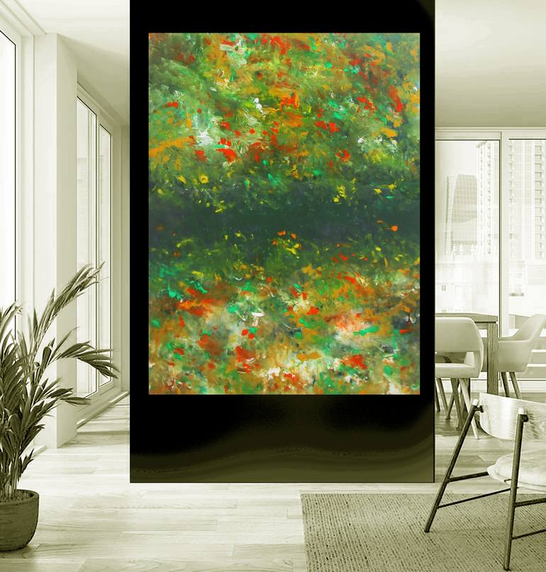 Original Abstract Expressionism Abstract Painting by Ron Halfant