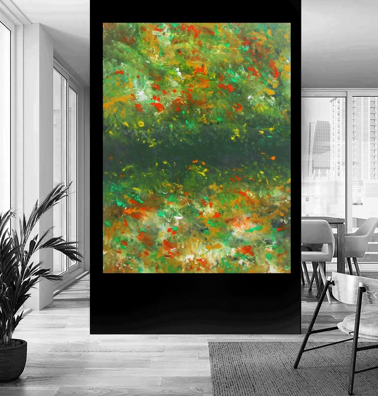 Original Abstract Expressionism Abstract Painting by Ron Halfant