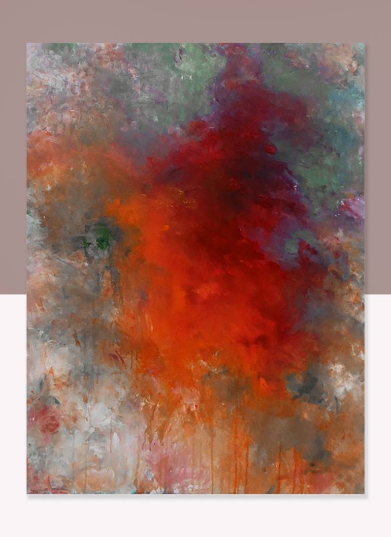 Original Abstract Expressionism Abstract Painting by Ron Halfant