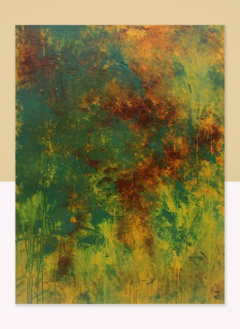 Original Abstract Expressionism Abstract Painting by Ron Halfant