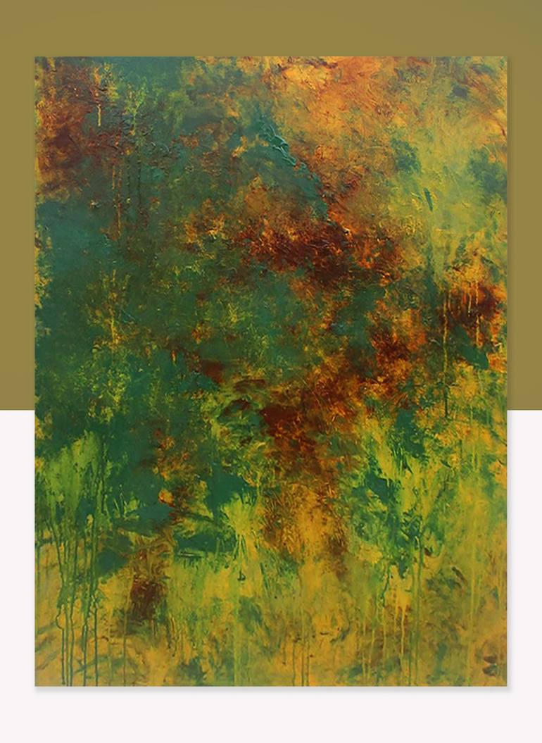 Original Abstract Expressionism Abstract Painting by Ron Halfant