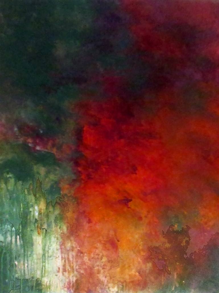 Original Abstract Expressionism Abstract Painting by Ron Halfant