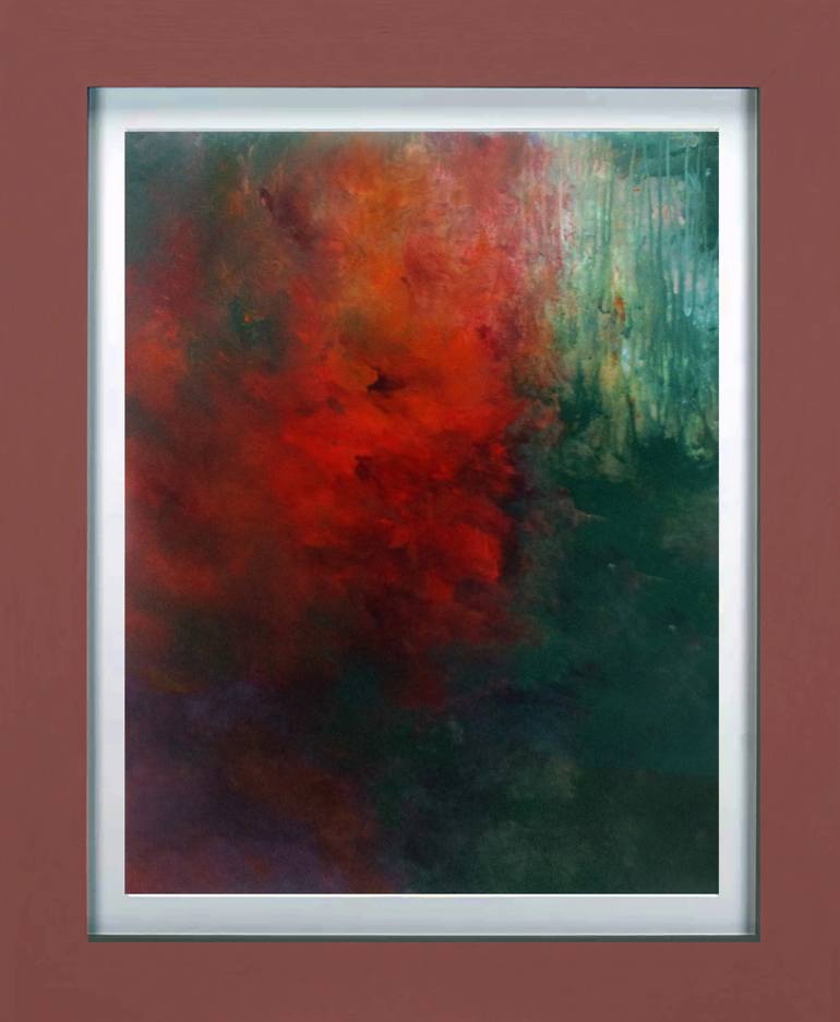 Original Abstract Expressionism Abstract Painting by Ron Halfant