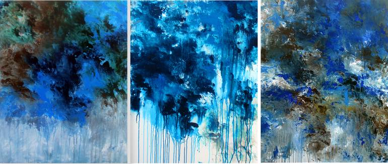 Original Abstract Expressionism Abstract Painting by Ron Halfant