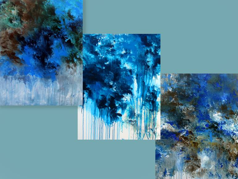 Original Abstract Expressionism Abstract Painting by Ron Halfant