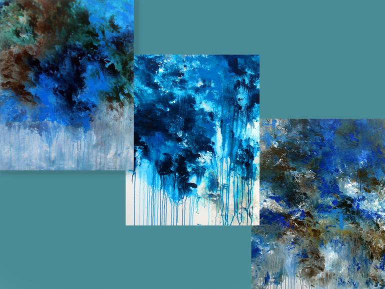 Original Abstract Expressionism Abstract Painting by Ron Halfant