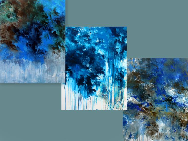 Original Abstract Expressionism Abstract Painting by Ron Halfant