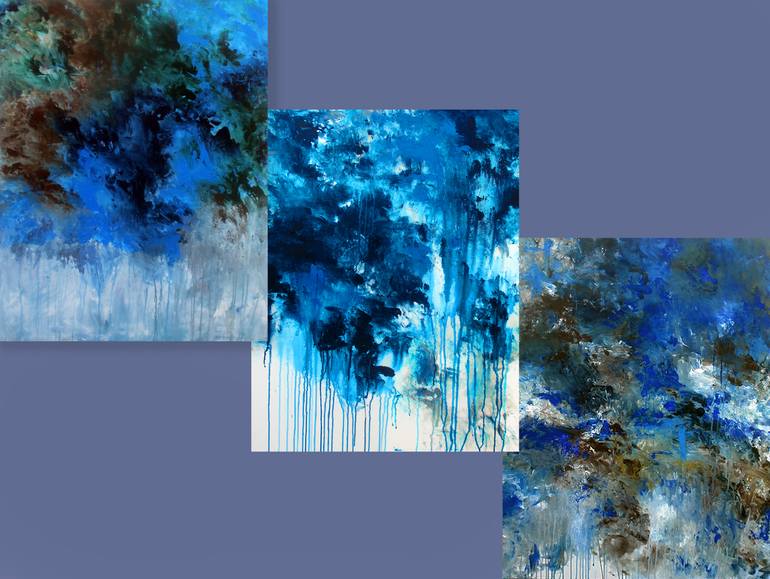 Original Abstract Expressionism Abstract Painting by Ron Halfant