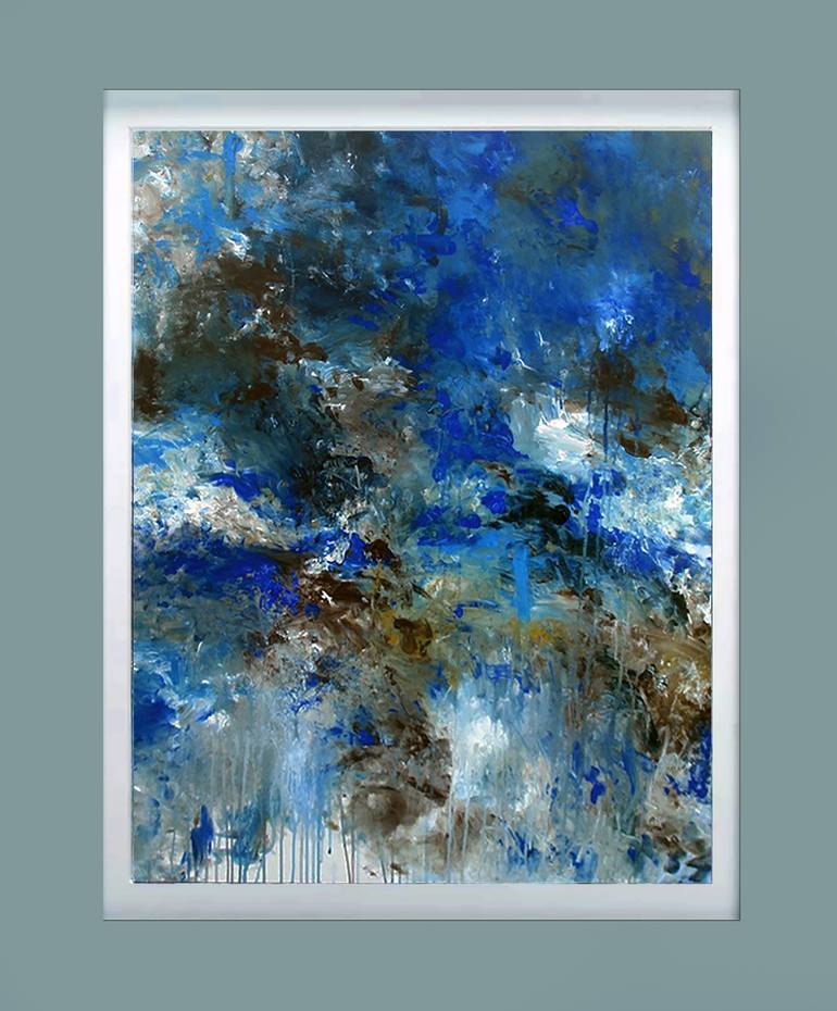 Original Abstract Expressionism Abstract Painting by Ron Halfant