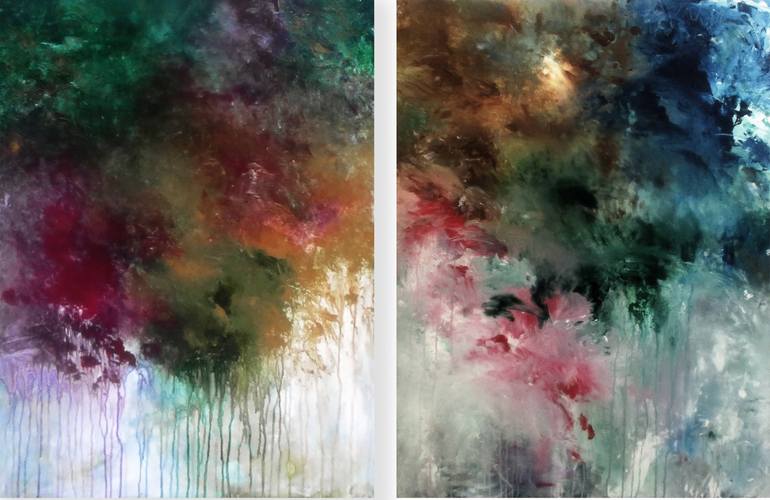 Original Abstract Expressionism Abstract Painting by Ron Halfant