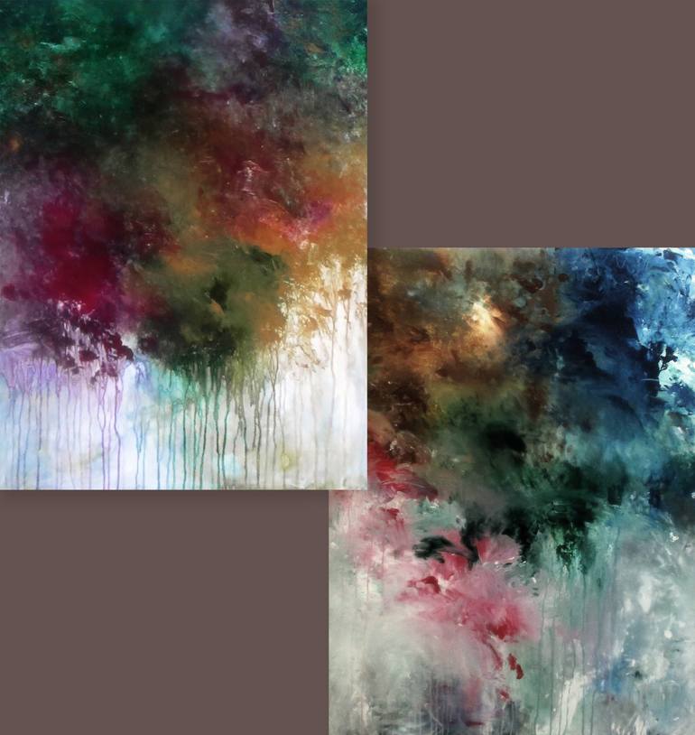 Original Abstract Expressionism Abstract Painting by Ron Halfant