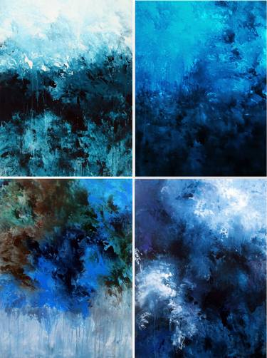 Original Abstract Expressionism Abstract Painting by Ron Halfant
