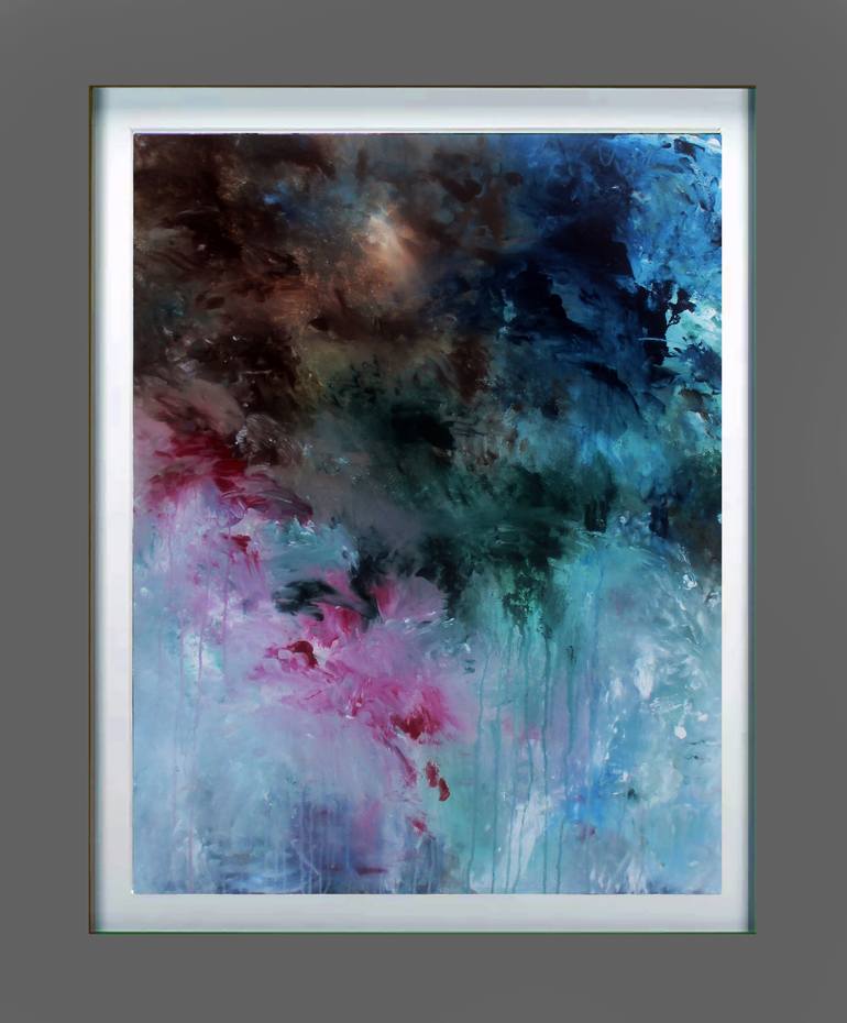 Original Abstract Expressionism Abstract Painting by Ron Halfant