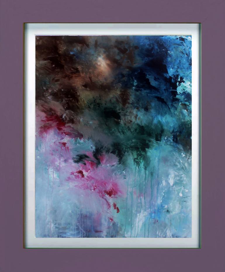 Original Abstract Expressionism Abstract Painting by Ron Halfant