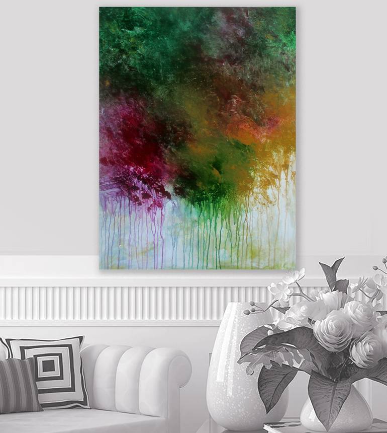 Original Abstract Expressionism Abstract Painting by Ron Halfant