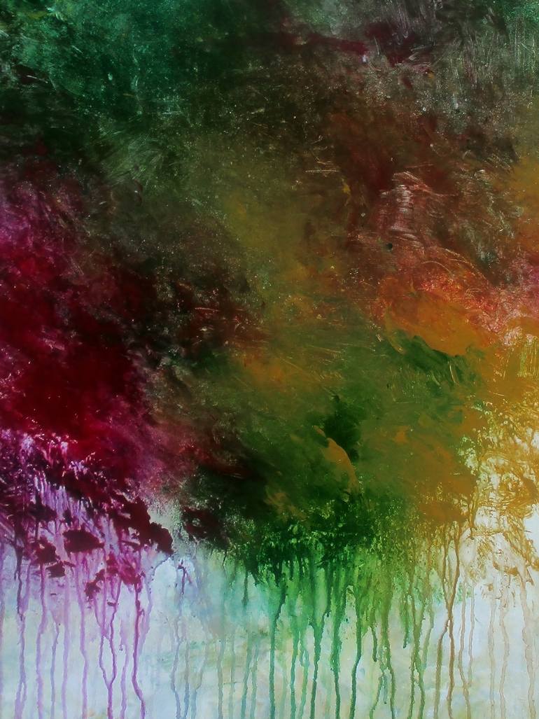 Original Abstract Expressionism Abstract Painting by Ron Halfant