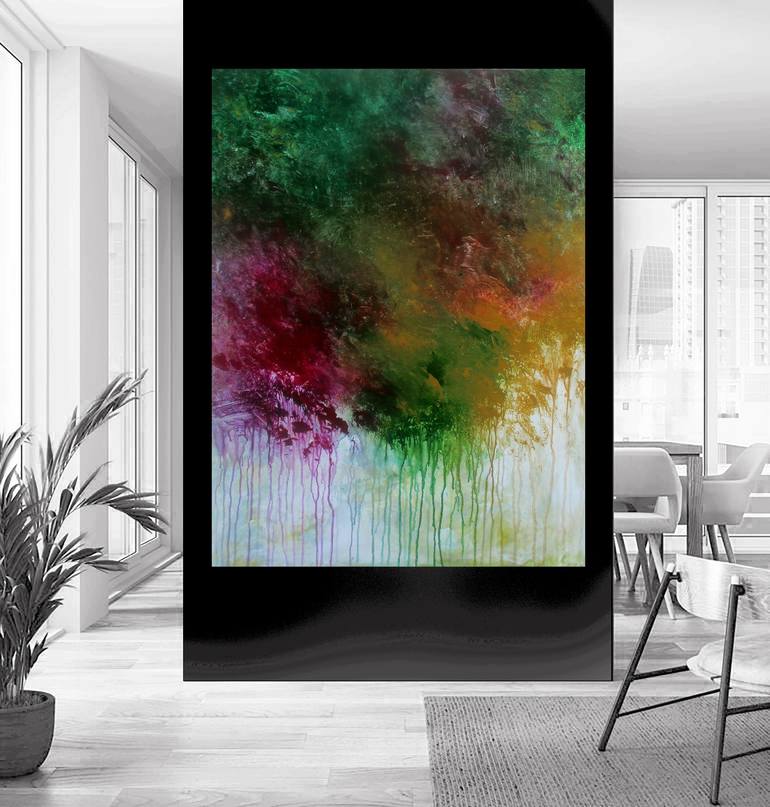 Original Abstract Expressionism Abstract Painting by Ron Halfant