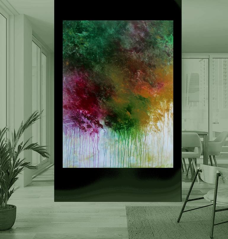 Original Abstract Expressionism Abstract Painting by Ron Halfant
