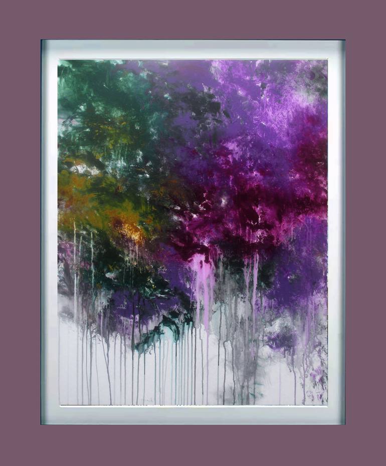 Original Abstract Expressionism Abstract Painting by Ron Halfant