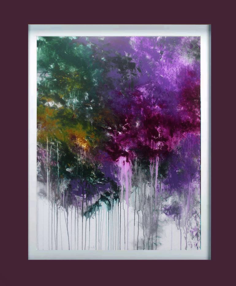 Original Abstract Expressionism Abstract Painting by Ron Halfant