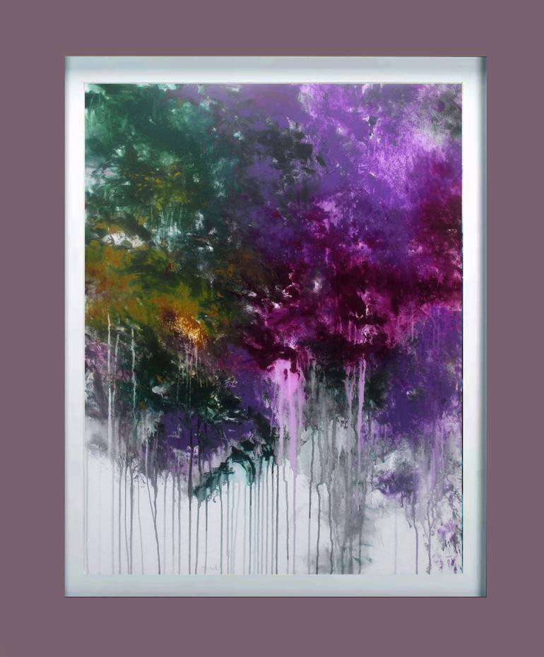 Original Abstract Expressionism Abstract Painting by Ron Halfant