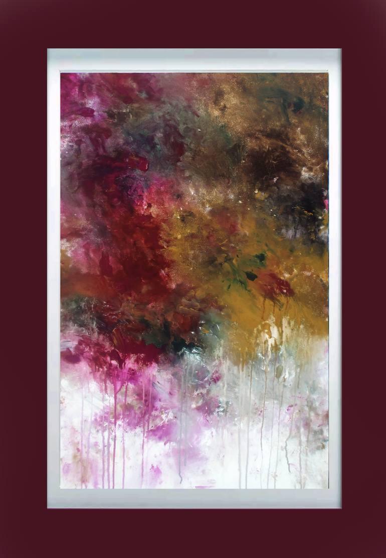 Original Abstract Expressionism Abstract Painting by Ron Halfant