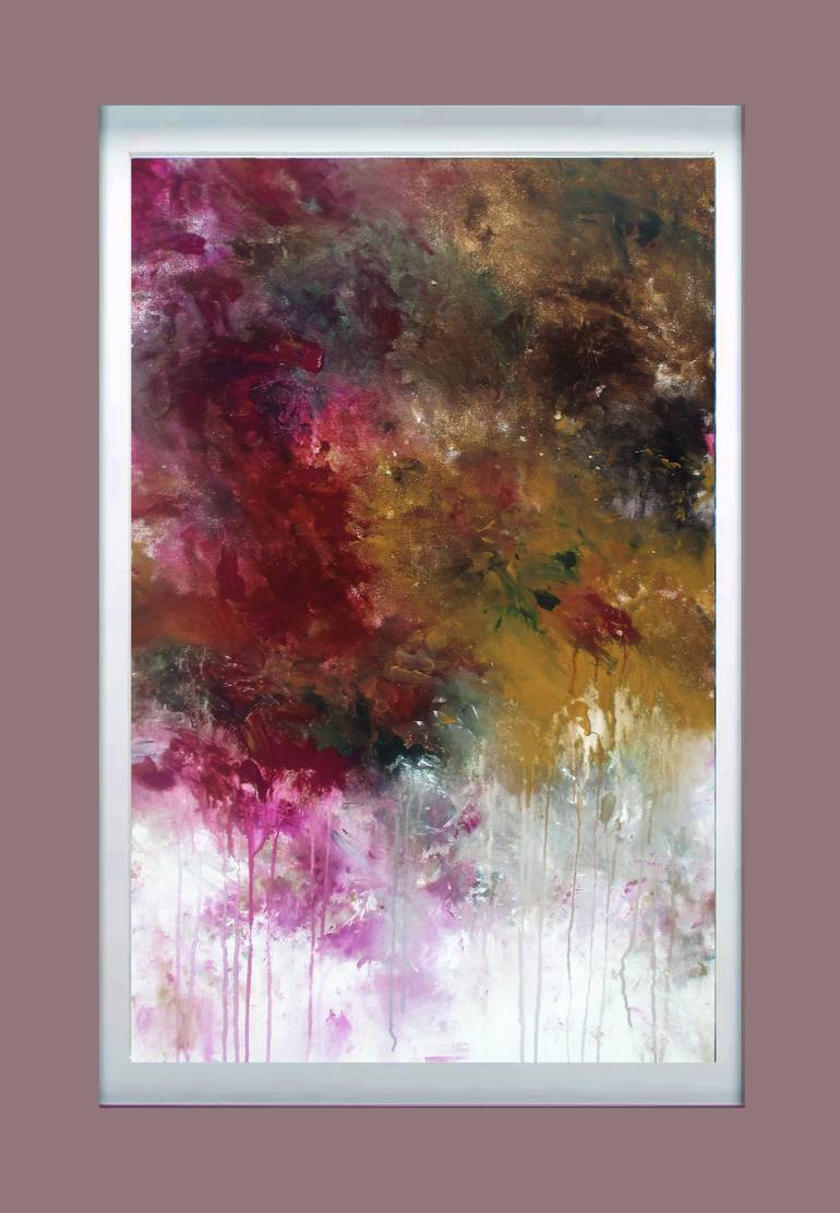 Original Abstract Expressionism Abstract Painting by Ron Halfant