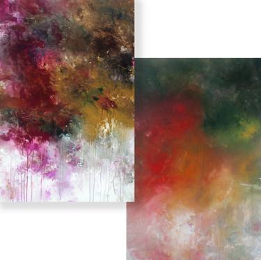 Original Abstract Expressionism Abstract Painting by Ron Halfant