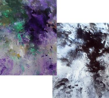 Original Abstract Expressionism Abstract Painting by Ron Halfant