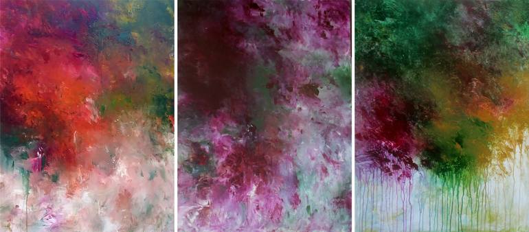 Original Abstract Expressionism Abstract Painting by Ron Halfant