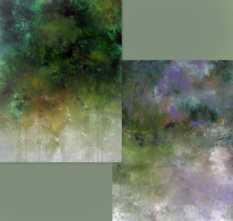 Original Abstract Expressionism Abstract Painting by Ron Halfant