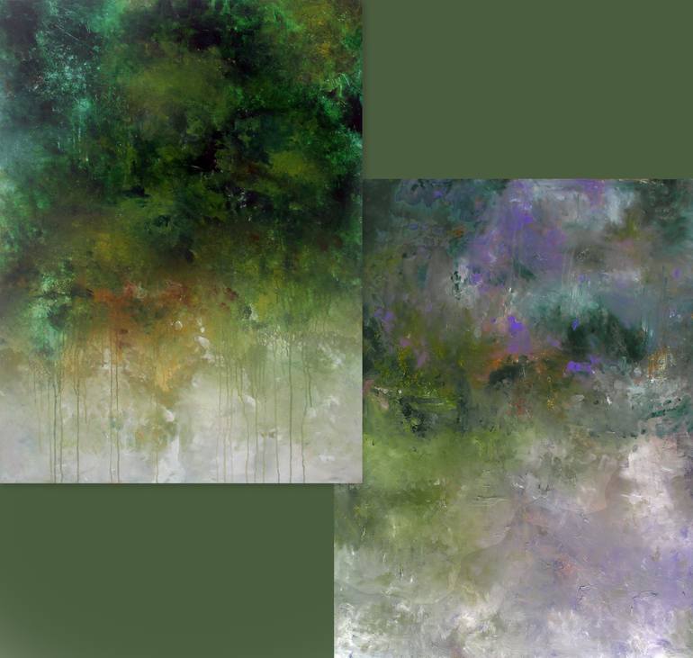 Original Abstract Expressionism Abstract Painting by Ron Halfant