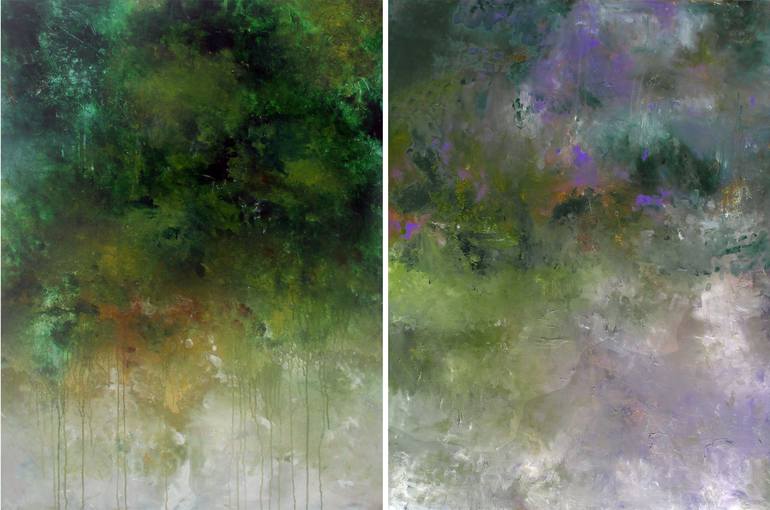 Original Abstract Expressionism Abstract Painting by Ron Halfant