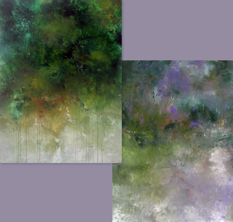 Original Abstract Expressionism Abstract Painting by Ron Halfant