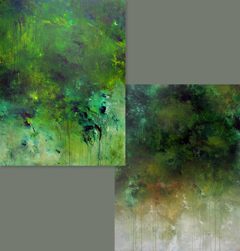 Original Abstract Expressionism Abstract Painting by Ron Halfant