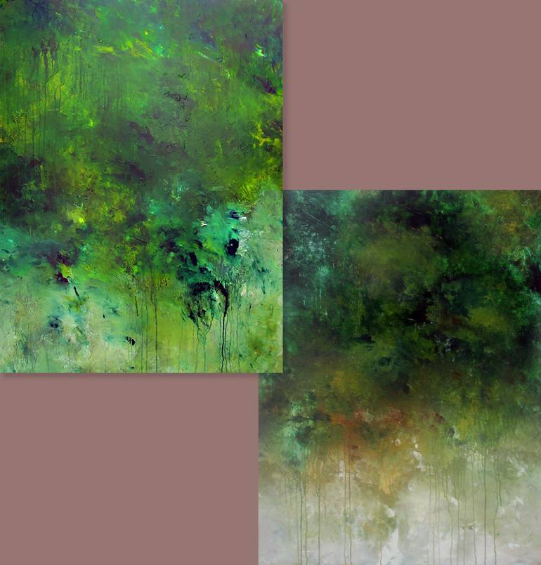 Original Abstract Expressionism Abstract Painting by Ron Halfant