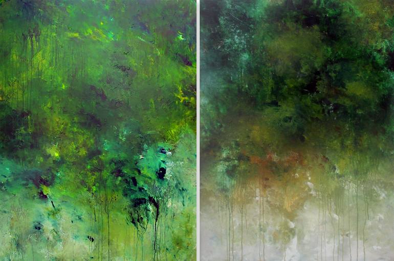 Original Abstract Expressionism Abstract Painting by Ron Halfant