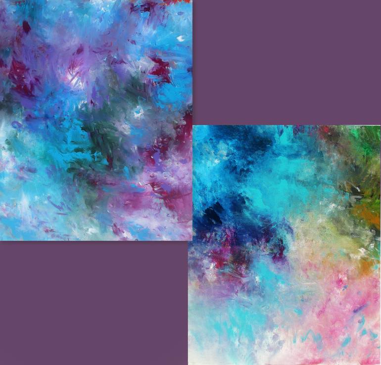 Original Abstract Expressionism Abstract Painting by Ron Halfant