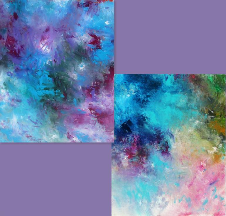 Original Abstract Expressionism Abstract Painting by Ron Halfant