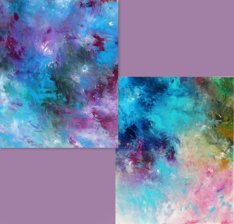 Original Abstract Expressionism Abstract Painting by Ron Halfant