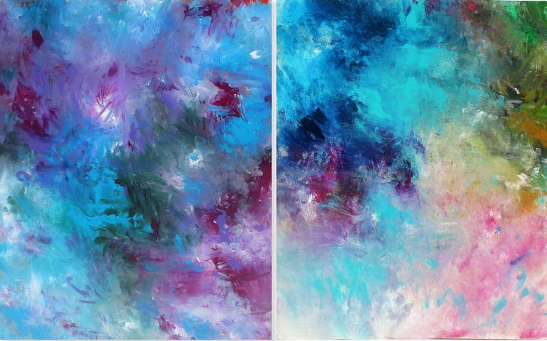 Original Abstract Expressionism Abstract Painting by Ron Halfant