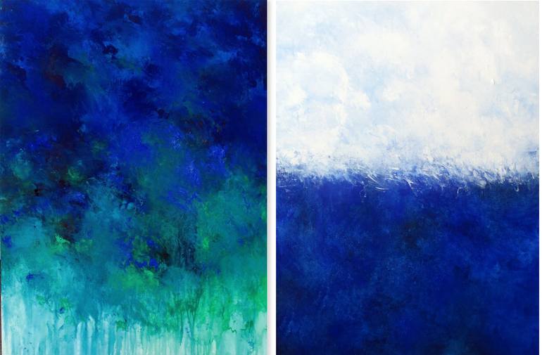 Original Abstract Expressionism Abstract Painting by Ron Halfant