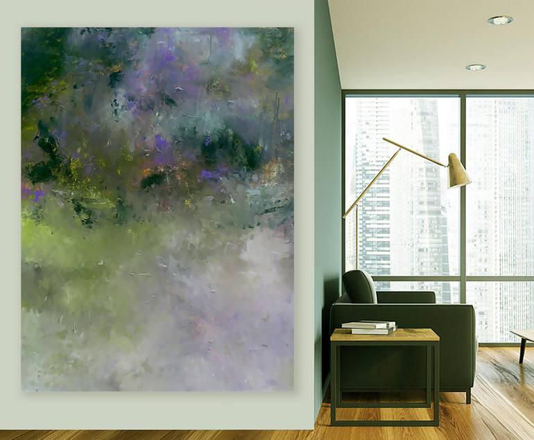 Original Abstract Expressionism Abstract Painting by Ron Halfant