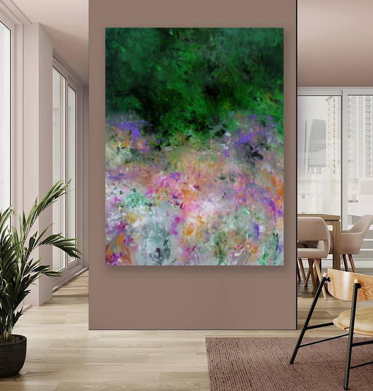 Original Abstract Expressionism Abstract Painting by Ron Halfant