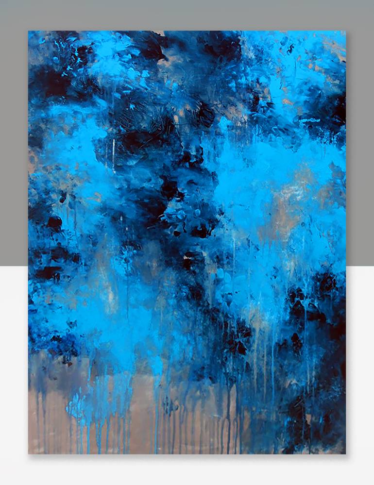 Original Abstract Expressionism Abstract Painting by Ron Halfant